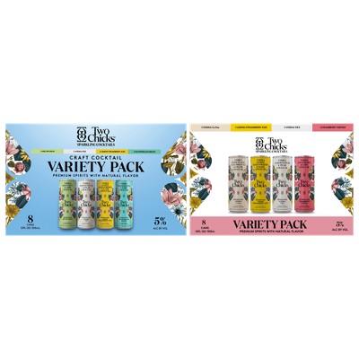 Earn a $4.00 rebate on the purchase of ONE (1) Two Chicks Cocktails Variety 8-pack (any variety).
A rebate from BYBE will be sent to the email associated with your account. Maximum of three eligible rebates.