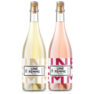 Earn a $5.00 rebate on the purchase of ONE (1) 750ml bottle of Une Femme The Betty Sparkling White or The Callie Sparkling Rosé.
A rebate from BYBE will be sent to the email associated with your account. Maximum of two eligible rebates.
