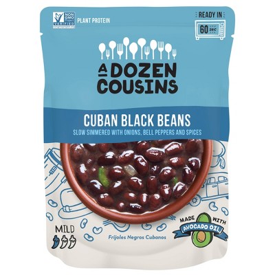 15% off 10-oz. A Dozen Cousins refried black beans