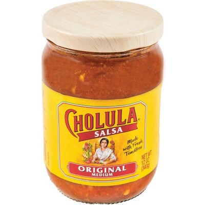 15% off 12-oz. Cholula original salsa
