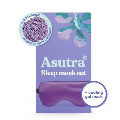 5% off 2-pc. Asutra natural sleep mask with silk eye pillow & cooling gel mask