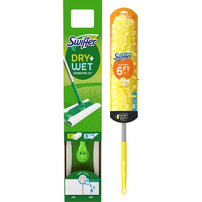 Save $4.00 ONE Swiffer Sweeper Starter Kit OR Swiffer Sweeper XL Starter Kit, OR Swiffer Dusters 6ft Starter Kit (excludes Short Handle Dusters Starter Kits, 1 ct Dusters, 2 ct Dusters and trial/travel size).