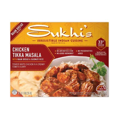 15% off 11-oz. Sukhi's frozen chicken tikka masala