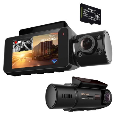 Rexing V3C Dual Channel Front and Cabin 1080p Dash Cam with App Control at $129.99