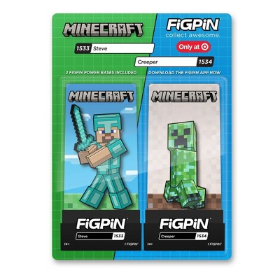 $14.99 price on FiGPin Minecraft 2pk - Steve and Creeper