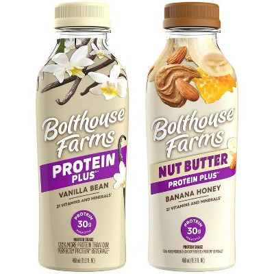 SAVE $0.25 On ONE (1) Bolthouse Farms 15.2oz Protein Plus Banana Honey, Almond Butter or Vanilla Bean only