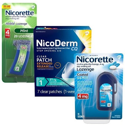 Save $3.00 on ONE (1) Nicorette 20ct or 24ct or NicoDerm CQ 7ct