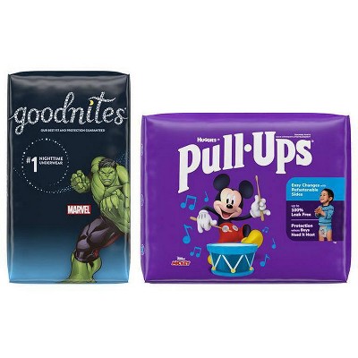 Save $1.50 off ONE (1) package of PULL-UPs® Training Pants, New Leaf®, Night*Time™ or Goodnites® (7 ct. or higher not valid on Trial Packs)