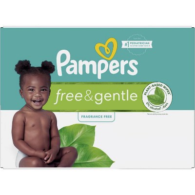 Save $2.00 ONE Pampers Free & Gentle Wipes 468 - 624 count.