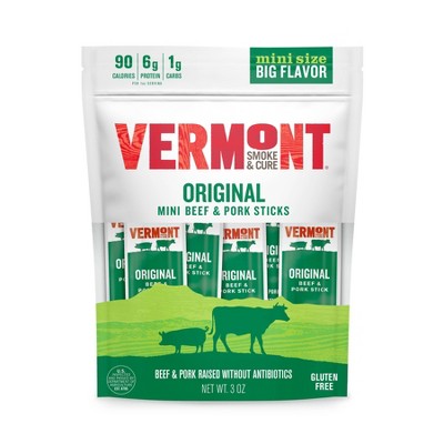 20% off 6-ct. Vermont Smoke & Cure sticks multipack beef,pork & turkey