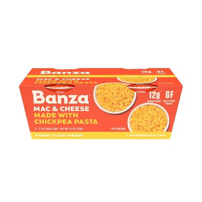 10% off 4.2-oz. Banza microwaveable mac elbows & cheddar