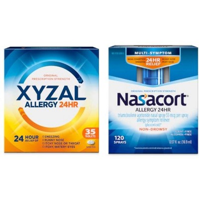 Save $5.00 on ONE (1) XYZAL® 20-55ct Adult Product or Kids Product or ONE (1) NASACORT® 60-120 Spray Product