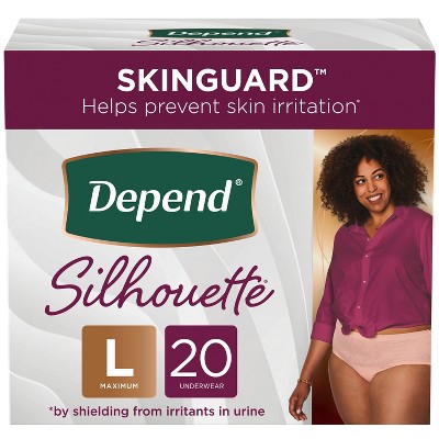Save $2 on Depend silhouette incontinence & postpartum underwear for women