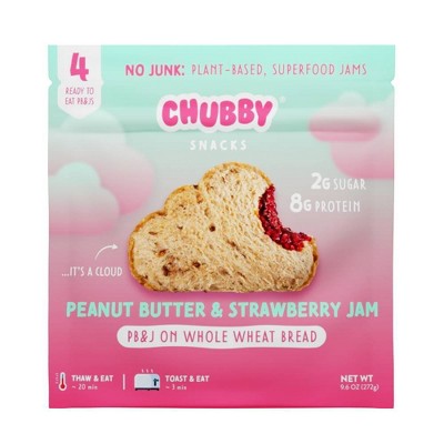 20% off 9.6-oz. 4-ct. Chubby Snacks frozen peanut butter jam