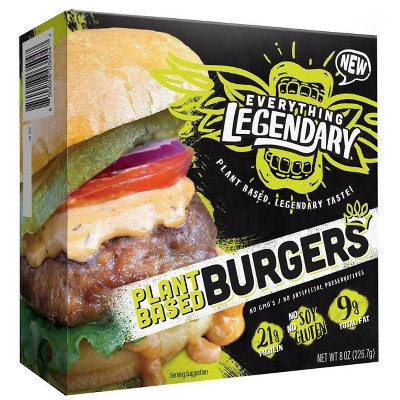 20% off 8 & 12-oz. Everything Legendary plant based burgers & ground