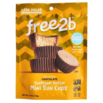 25% off 4.2-oz. Free2b dark chocolate & chocolate sun cups minis candy