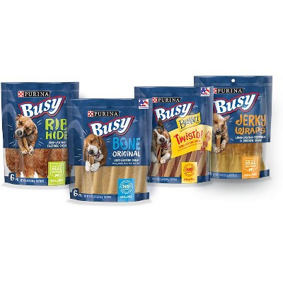 Save $2.00 on ONE (1) 7 oz or larger bag of Busy® (excludes Rollhide®) Dog Treats