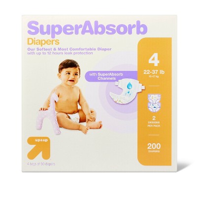 $10 Target GiftCard when you buy 2 up & up™ disposable diapers economy packs