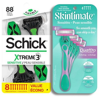 Save $3.00 off ONE (1) Schick® Men's or Women's or Skintimate® Disposable Razor Pack (excludes Schick® Xtreme® & Skintimate® 1 & 2 ct.)