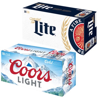 Earn a $3.00 rebate on the purchase of ONE (1) 18-pack or larger of Coors Light® or Miller Lite® (bottles or cans).
A rebate from BYBE will be sent to the email associated with your account. Valid one-time use.