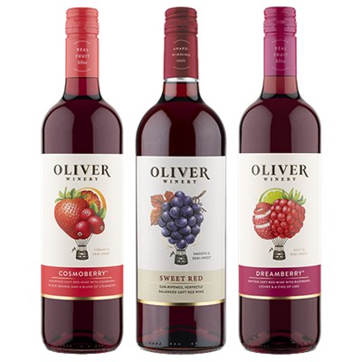 Earn a $5.00 rebate on the purchase of TWO (2) 750ml bottles of Oliver Sweet Red, Cosmoberry or Dreamberry wine.
A rebate from BYBE will be sent to the email associated with your account. Maximum of two eligible rebates.