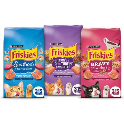 SAVE $1.50 on ONE (1) 3.15lb bag of Friskies® Dry Cat Food