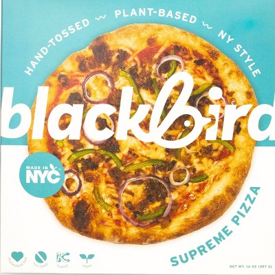 20% off 14-oz. Blackbird frozen plant based Pizza