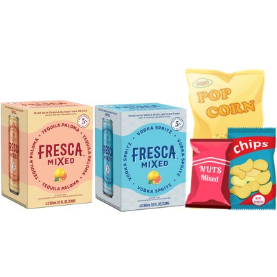 Earn a $3.00 rebate on the combined purchase of TWO (2) 4-packs of Fresca Mixed and any party essentials (ice, salty snacks).
A rebate from BYBE will be sent to the email associated with your account. Maximum of two eligible rebates.