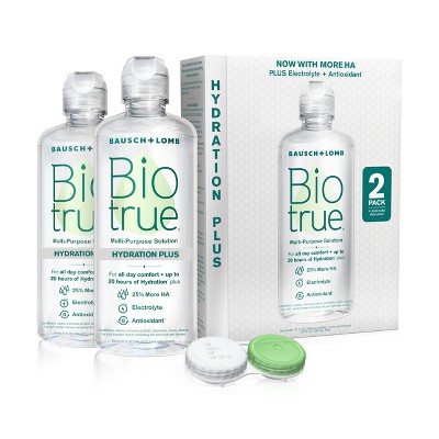 $6 off 20-fl oz. Biotrue hydration plus contact lens solution twin pack