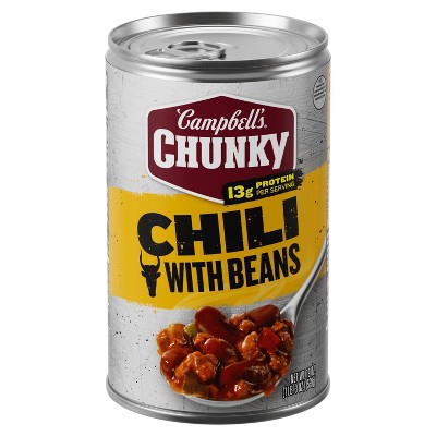 20% off 15.25 & 19-oz. Campbell chunky chili cans & microwavable bowls