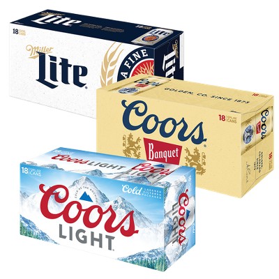 Earn a $3.00 rebate on the purchase of ONE (1) 18-pack or larger of Miller Lite®, Coors Light® or Coors Banquet® (bottles or cans).
A rebate from BYBE will be sent to the email associated with your account. Valid one-time use.
