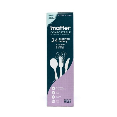 20% off 24-ct. Matter compostable forks, spoons & knives