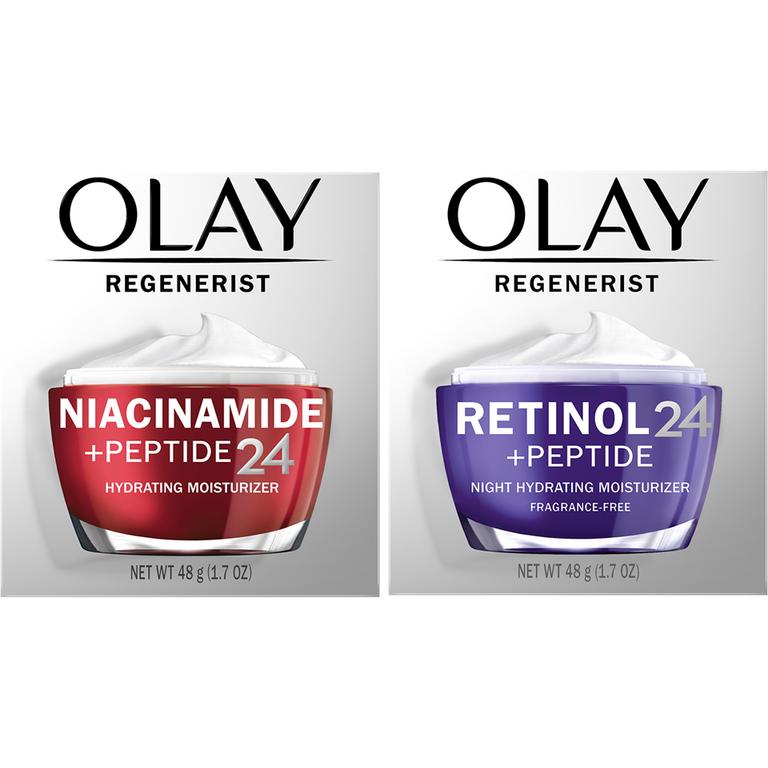 Save $5.00 ONE Olay Facial Moisturizer, Eye OR Serum (excludes Super Serum, Products with Sunscreen, Complete, Active Hydrating, Total Effects, Age Defying, Booster Serum and Minis/trial/travel size).