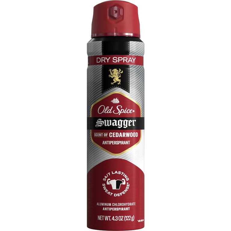 Save $5.00 TWO Old Spice Dry Spray or Body Spray (excludes Total Body and trial/travel size).