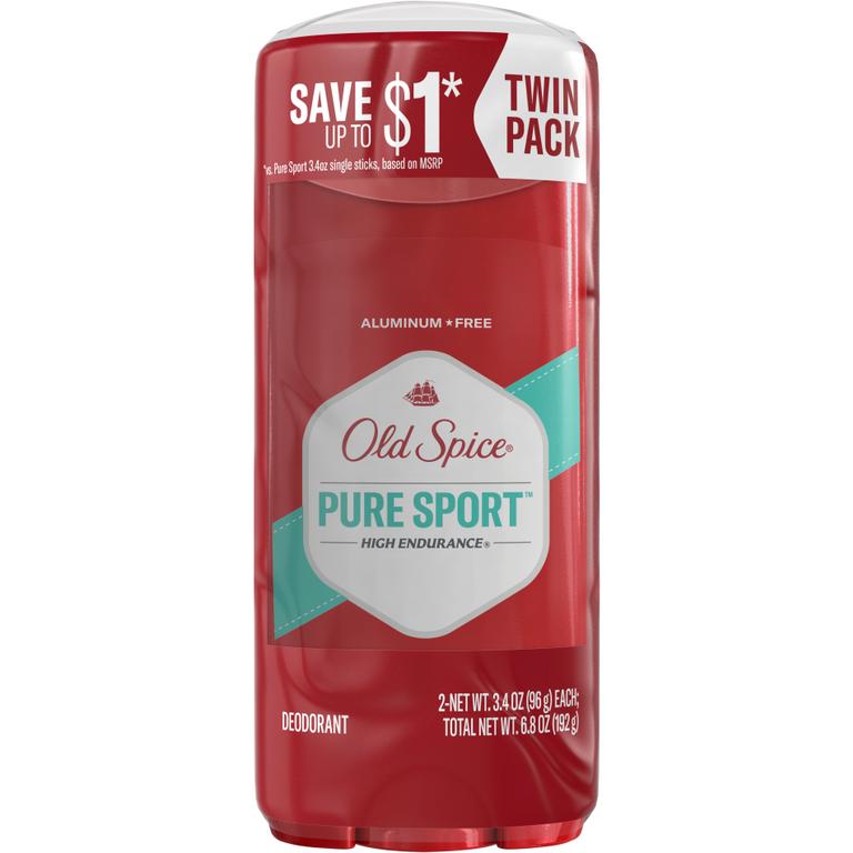 Save $2.00 ONE Old Spice High Endurance 3.3oz or 3.4oz Antiperspirant/Deodorant TWIN PACK.