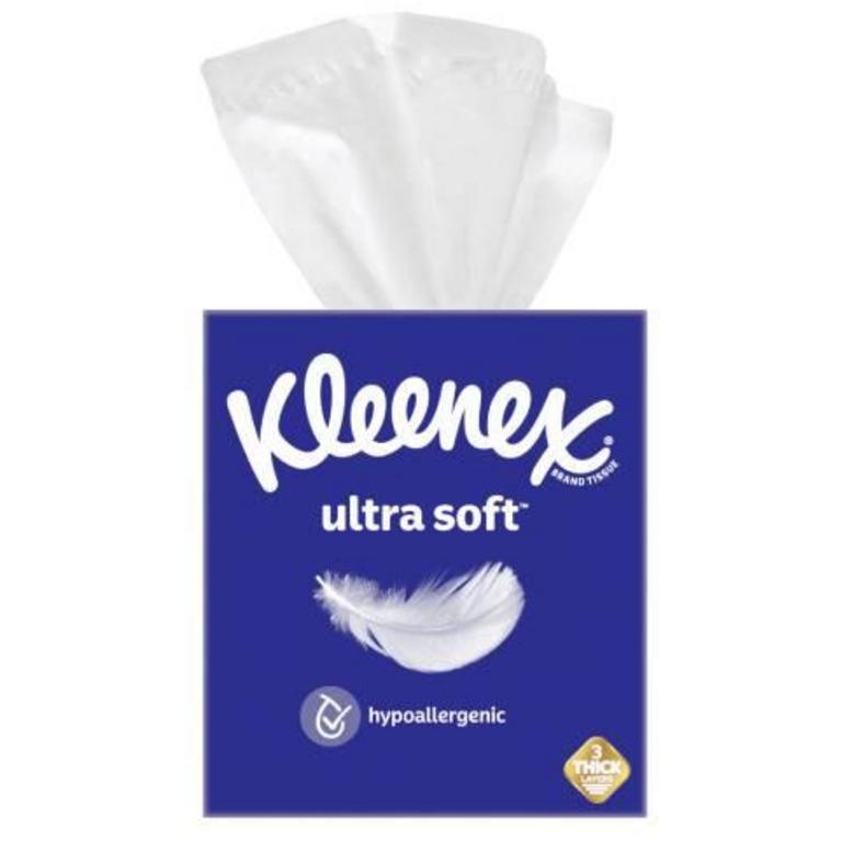 Save $1.00 on any THREE (3) single boxes of Kleenex ® Facial Tissue (30ct or larger, not valid on trial size)