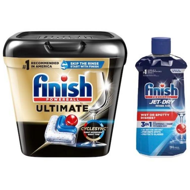Save $3.00 on Any ONE (1) Finish® Dishwasher Detergent (Ultimate 17 ct. & larger or Quantum® 22 ct. & larger), JET-DRY® Rinse Aid (16 oz. & larger) or Dishwasher Cleaner