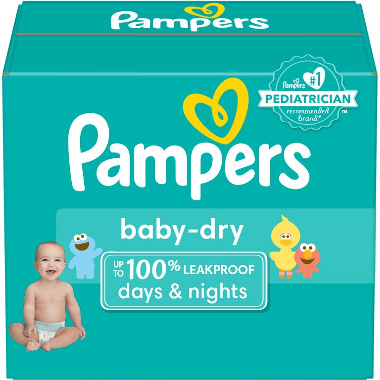 Save $3.00 ONE BOX Pampers Baby Dry Diapers.