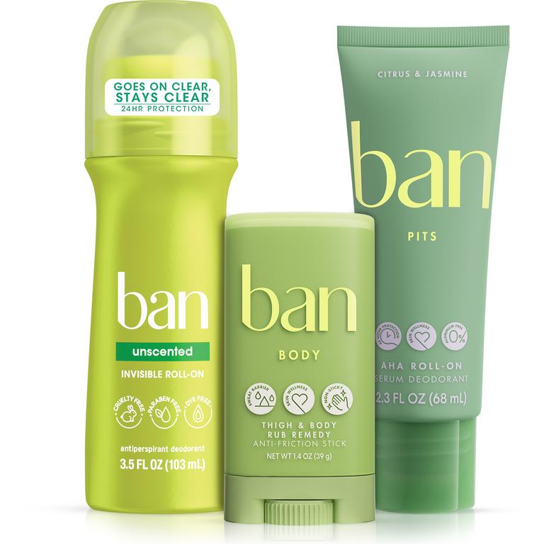 $1.00 OFF on any ONE (1) Ban Roll-On Product or Ban Total Body Product (excludes trial size)