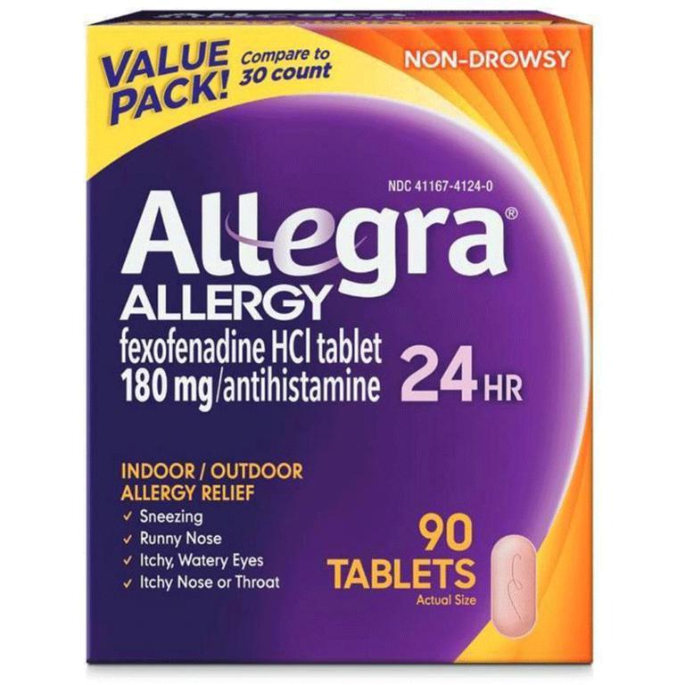 Save $10.00 on any ONE (1) Allegra® 24hr Allergy 60ct Gelcap or 70-90ct Tablets Product