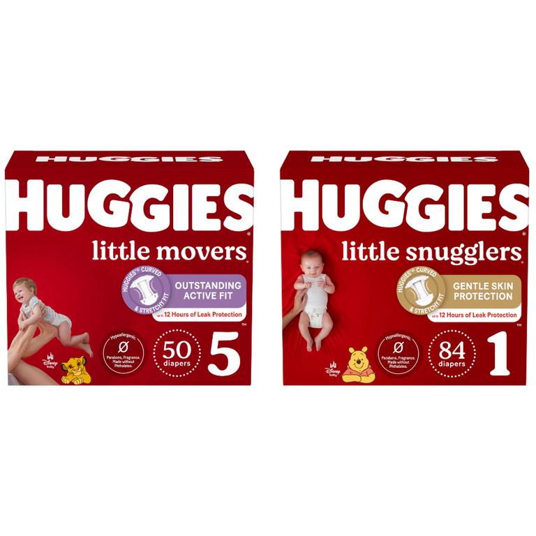 Save $2.00 when you buy ONE (1) Huggies Little Movers or Little Snugglers Diapers, select varieties