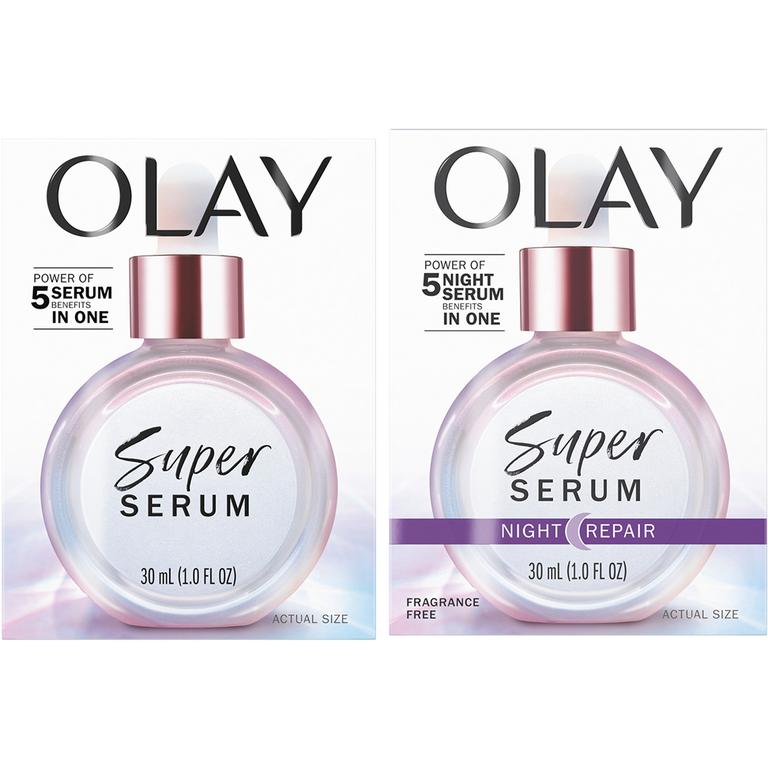 $5 off 1 ONE Olay Super Serum 1.0z or larger (excludes body wash, body lotion and mini/trial/travel size).