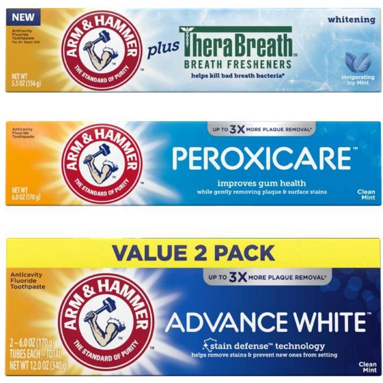 $2 off 1 any ONE (1) ARM & HAMMER™ Adult Toothpaste. Any variety. Excludes trial/travel sizes.