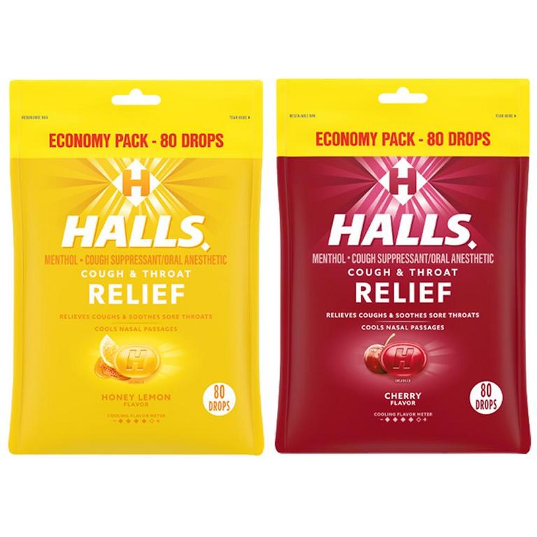 $1.25 off 2 when you buy TWO (2) HALLS Cough Drops, any variety 25 ct. or larger