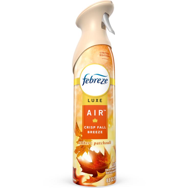 $2 off 1 ONE Febreze Baked Cinnamon Apples, Pumpkin Roll, Cranberry Crumble, White Pine & Juniper Berry, Sea Salt Caramel & Maple, Crisp Fall Breeze, Serene Snowfall, OR Cuddle Weather Product (excludes trial/travel size).