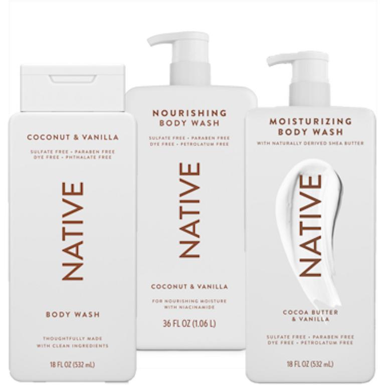 $1 off 1 ONE Native Body Wash Product (excludes Liquid Hand Soap & trial/travel size).