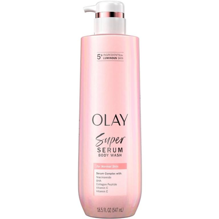 $7 off 2 TWO Olay Super Serum 18.5oz Body Wash OR Super Serum Hand & Body Lotion 18.5oz OR Super Serum Cream 10oz OR Indulgent Moisture 20oz Body Wash (excludes trial/travel size).