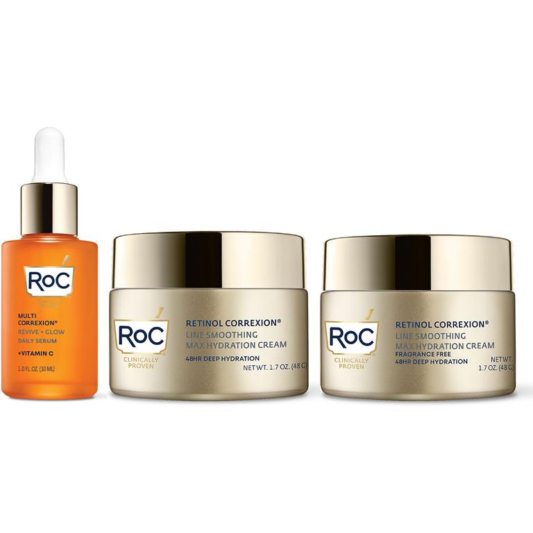 $2 off 1 on any ONE (1) RoC Multi Correxion® Revive + Glow Daily Serum 1oz or Retinol Correxion® Line Smoothing Max Hydration Cream 1.7oz Regular or Fragrance Free