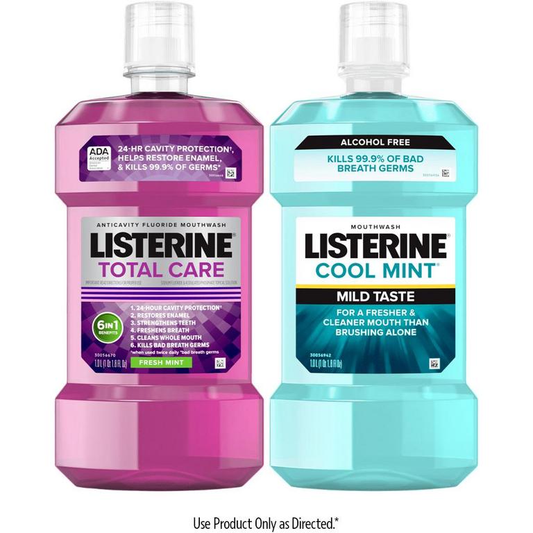 $1 off 1 on any ONE (1) LISTERINE® Mouthwash product (500 mL or larger), POCKETPAKS® product (72ct. or larger), POCKETMIST® product (2ct. or larger), or single use liquid packs (15 ct or larger)