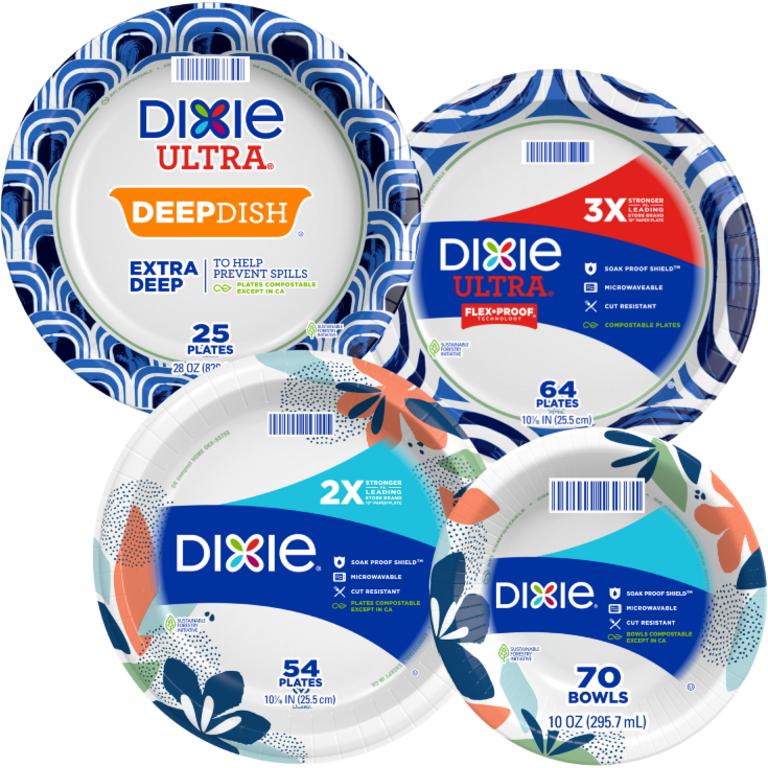 $0.50 off 1 on any ONE (1) package of Dixie® Ultra or Dixie® Plates and Bowls